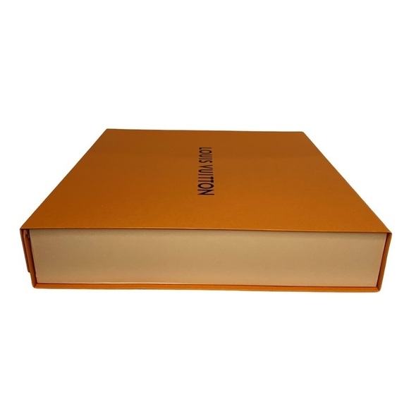 AUTHENTIC LOUIS VUITTON Gift box Magnetic Luxury Presentation Orange Blue - Picture 9 of 9